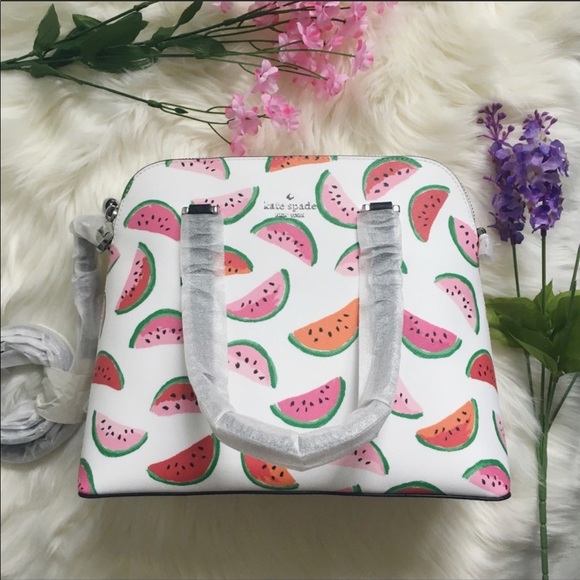 NWT 🍉 Kate Spade Maise Medium Watermelon Dome Satchel - Picture 5 of 5